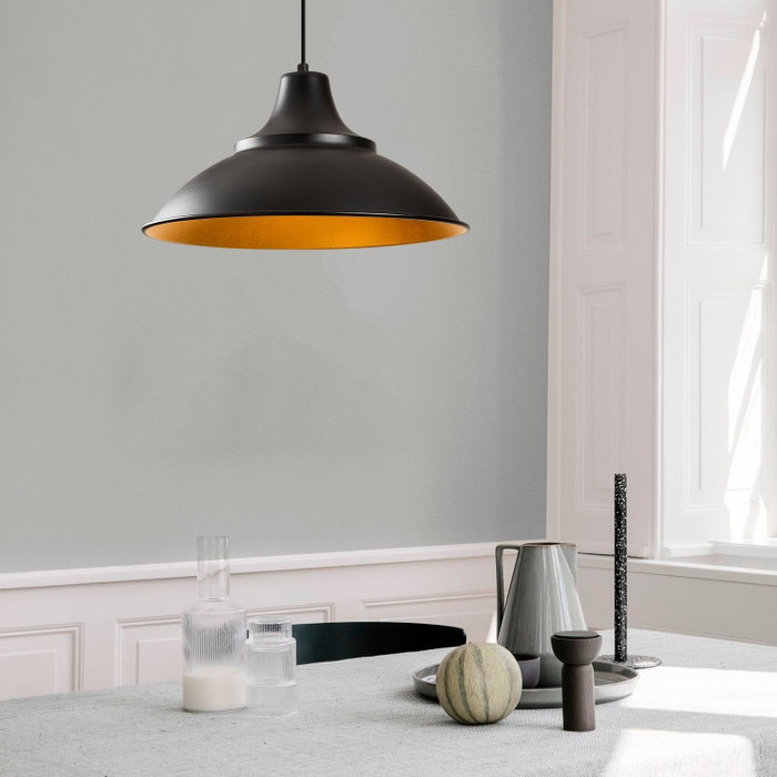 Opviq Lámpara de araña Negro y Oro con altura ajustable Opviq Lámpara de araña Negro y Oro con altura ajustable